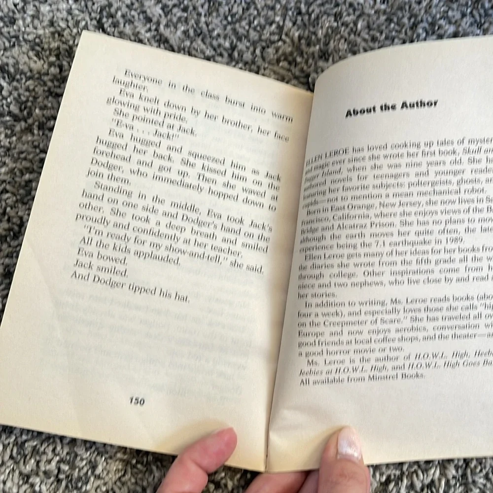 Paperback Book Monkey Trouble by Ellen Leroe based on movie SEE FLAWS